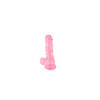 Gode jelly rose ventouse taille M 17.5cm 